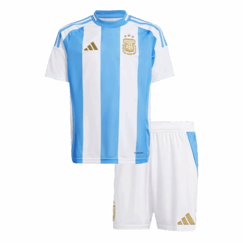 484683_1 キッズ Argentina ホーム サッカーユニフォーム キット上下セット Copa America 2024