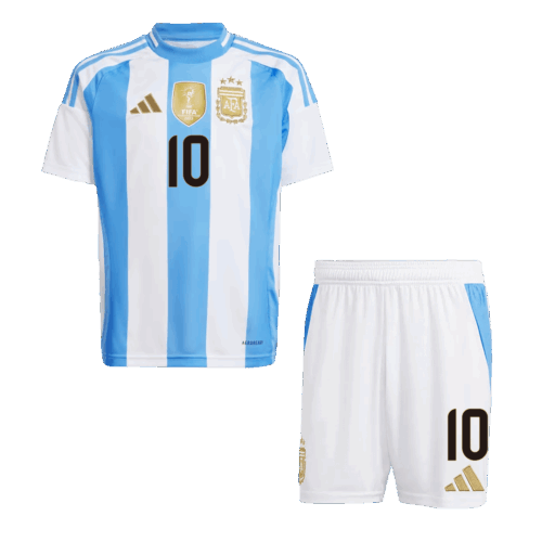 461180_1 Argentina MESSI #10 Youth ユニフォーム キット ホーム 2024 上下セット