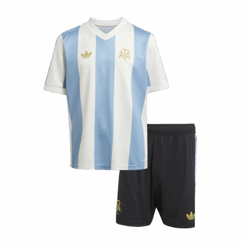505039_1 Argentina サッカーユニフォーム キット 2024 キッズ 上下セット - 50th Anniversary