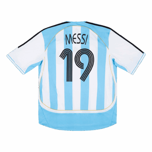 331538_1 Argentina MESSI #19 ホーム ユニフォーム Retro 2006