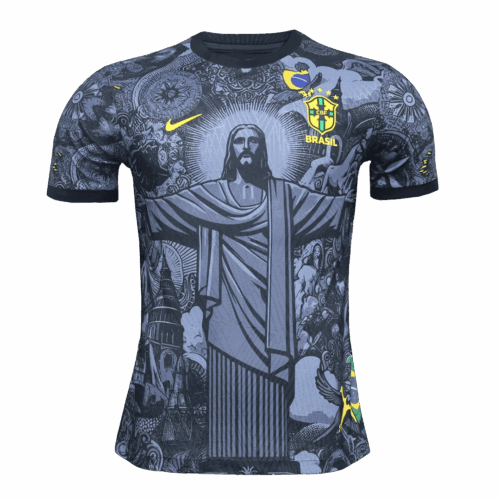 501894_1 Brazil Jesus Soccer Jersey Authentic 2024 - Special