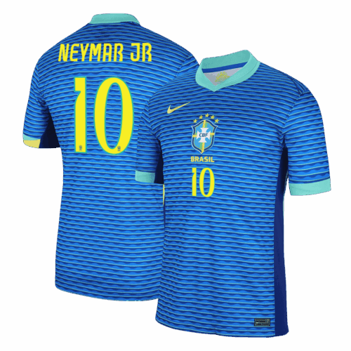 Brazil NEYMAR JR #10 アウェイ サッカーユニフォーム 2024