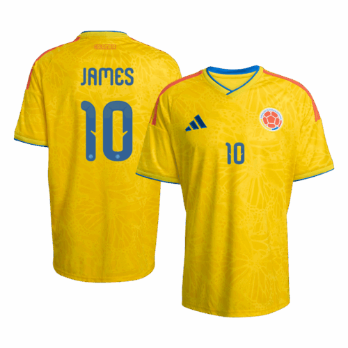 JAMES #10 Colombia Home Soccer Jersey World Cup 2026 Yellow