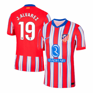 507140_1 アトレチコマドリード J.ALVAREZ #19 ホーム サッカーユニフォーム オーセンティック 2024/25