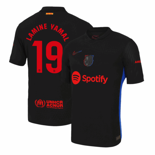 505810_1 バルセロナ LAMINE YAMAL #19 アウェイ サッカーユニフォーム オーセンティック 2024/25