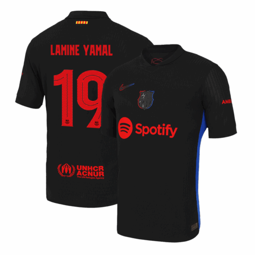 505811_1 バルセロナ LAMINE YAMAL #19 アウェイ サッカーユニフォーム オーセンティック 2024/25 - UCL Edition