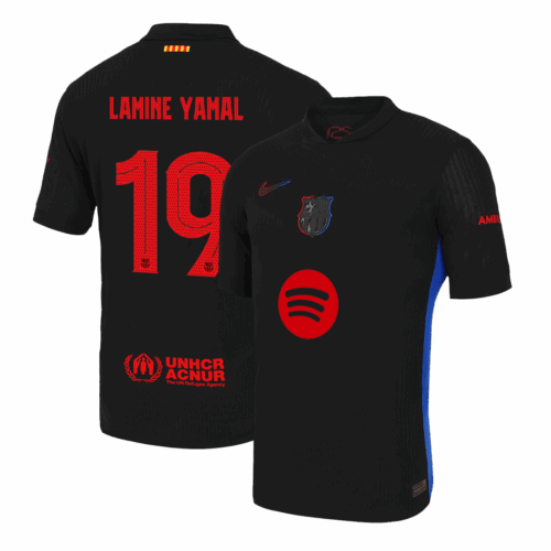505812_1 バルセロナ LAMINE YAMAL #19 アウェイ サッカーユニフォーム オーセンティック 2024/25 - UCL(Spotify Logo Without Text)