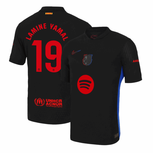 505813_1 バルセロナ LAMINE YAMAL #19 アウェイ サッカーユニフォーム オーセンティック 2024/25 - Spotify Logo Without Text