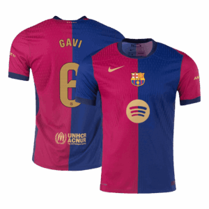505843_1 バルセロナ GAVI #6 ホーム サッカーユニフォーム オーセンティック 2024/25- Spotify Logo Without Text