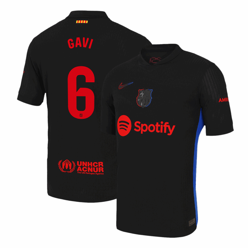 505845_1 バルセロナ GAVI #6 アウェイ サッカーユニフォーム オーセンティック 2024/25