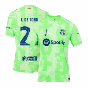 505872_1 バルセロナ F.DE JONG #21 サード アウェイ サッカーユニフォーム オーセンティック 2024/25 - UCL Edition