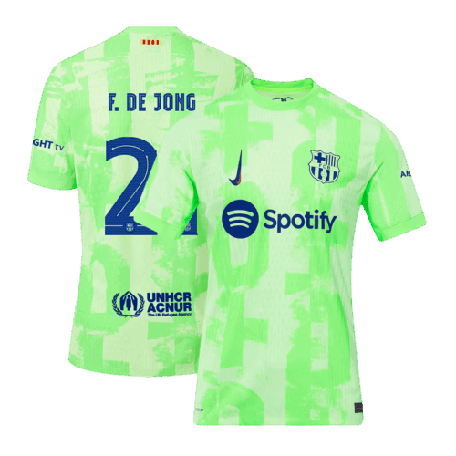 505872_1 バルセロナ F.DE JONG #21 サード アウェイ サッカーユニフォーム オーセンティック 2024/25 - UCL Edition