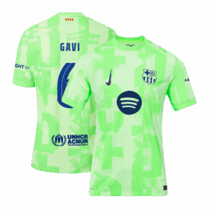 505874_1 バルセロナ GAVI #6 サード アウェイ サッカーユニフォーム オーセンティック 2024/25- UCL(Spotify Logo Without Text)