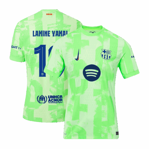 505876_1 バルセロナ LAMINE YAMAL #19 サード アウェイ サッカーユニフォーム オーセンティック 2024/25- UCL(Spotify Logo Without Text)