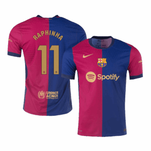 バルセロナ RAPHINHA #11 ホーム サッカーユニフォーム オーセンティック 2024/25