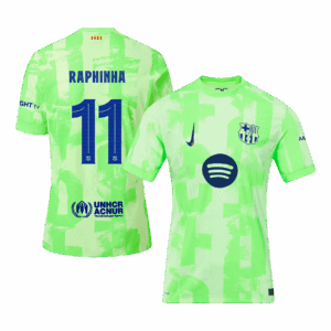 505905_1 バルセロナ RAPHINHA #11 サード アウェイ サッカーユニフォーム オーセンティック 2024/25 - UCL(Spotify Logo Without Text)
