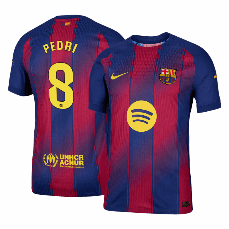 591784_1 バルセロナ PEDRI #8 ホーム サッカーユニフォーム オーセンティック 2025/26