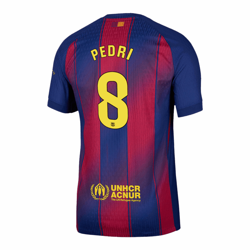 591784_3 バルセロナ PEDRI #8 ホーム サッカーユニフォーム オーセンティック 2025/26