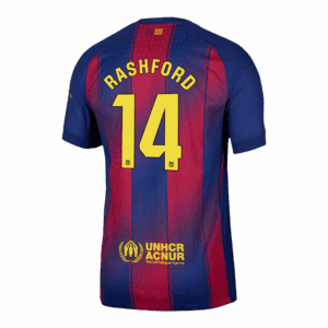 593588_3 バルセロナ RASHFORD #14 ホーム サッカーユニフォーム オーセンティック 2025/26