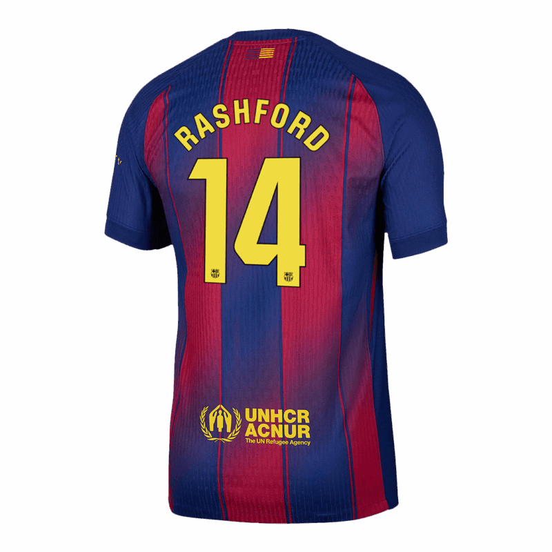 593588_3 バルセロナ RASHFORD #14 ホーム サッカーユニフォーム オーセンティック 2025/26