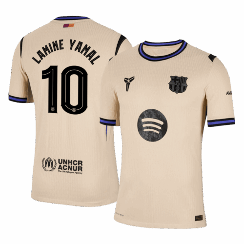 597472_1 バルセロナ LAMINE YAMAL #10 アウェイ サッカーユニフォーム オーセンティック 2025/26 - UCL Edition
