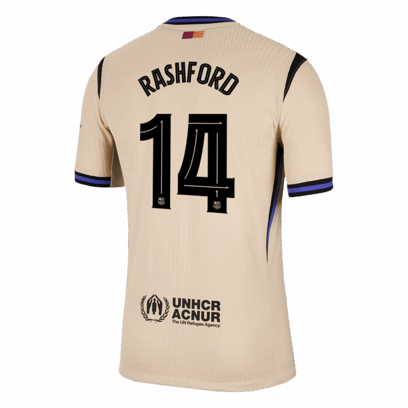 バルセロナ RASHFORD #14 アウェイ サッカーユニフォーム オーセンティック 2025/26 - UCL Edition