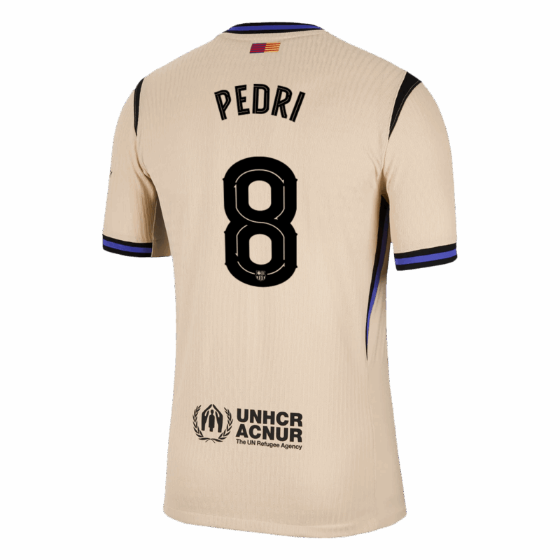 バルセロナ PEDRI #8 アウェイ サッカーユニフォーム オーセンティック 2025/26 - UCL Edition