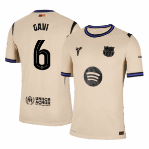 597499_1 バルセロナ GAVI #6 アウェイ サッカーユニフォーム オーセンティック 2025/26 - UCL Edition