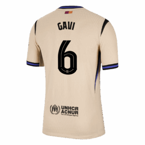 597499_3 バルセロナ GAVI #6 アウェイ サッカーユニフォーム オーセンティック 2025/26 - UCL Edition