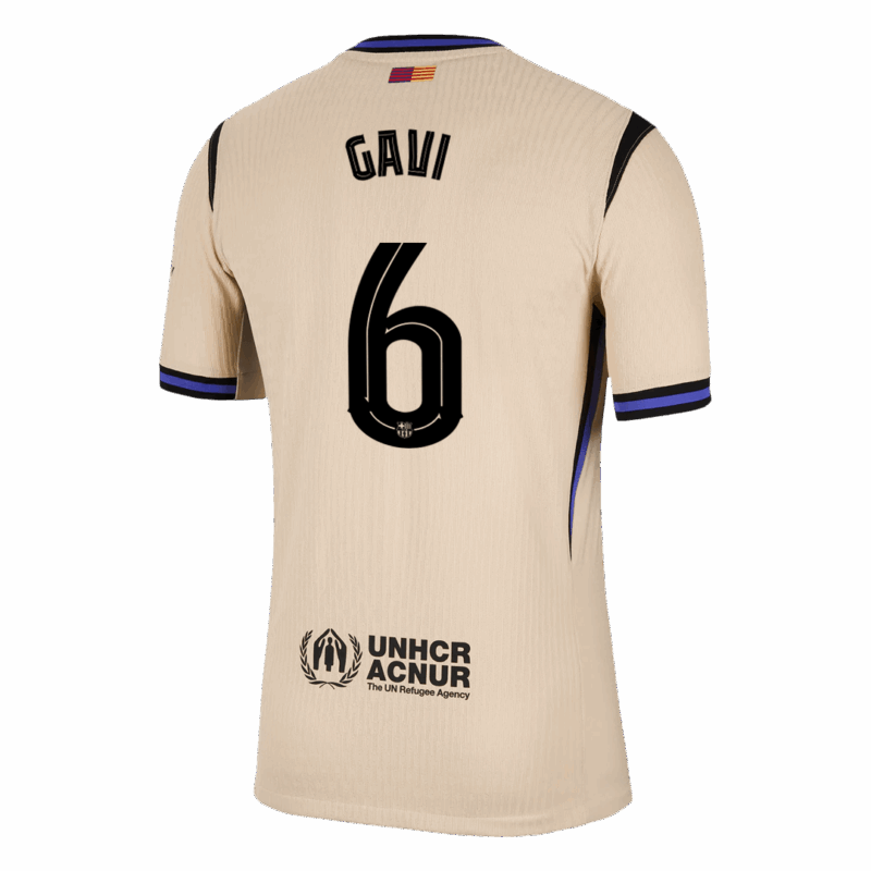 597499_3 バルセロナ GAVI #6 アウェイ サッカーユニフォーム オーセンティック 2025/26 - UCL Edition