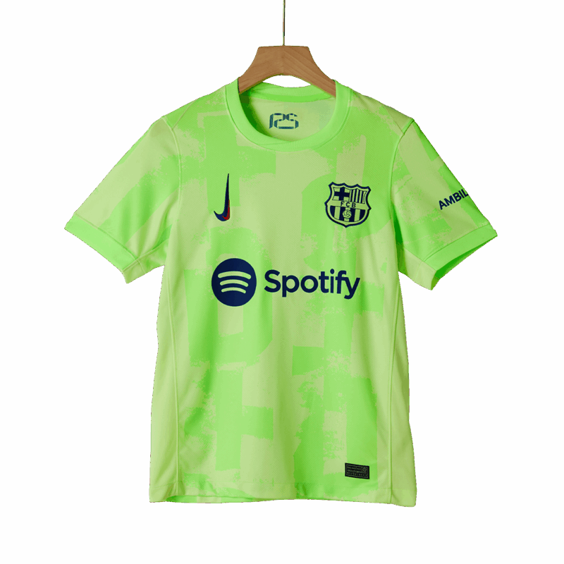 505889_4 バルセロナ サード アウェイ サッカーユニフォーム キット 2024/25 (ユニフォーム+Shorts+Socks)