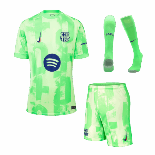 バルセロナ サード  アウェイ サッカーユニフォーム キット 2024/25 (ユニフォーム+Shorts+Socks) - (Spotify Logo Without Text)