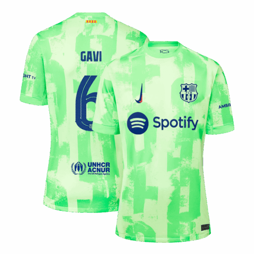 505862_1 バルセロナ GAVI #6 サード アウェイ ユニフォーム 2024/25 - UCL Edition