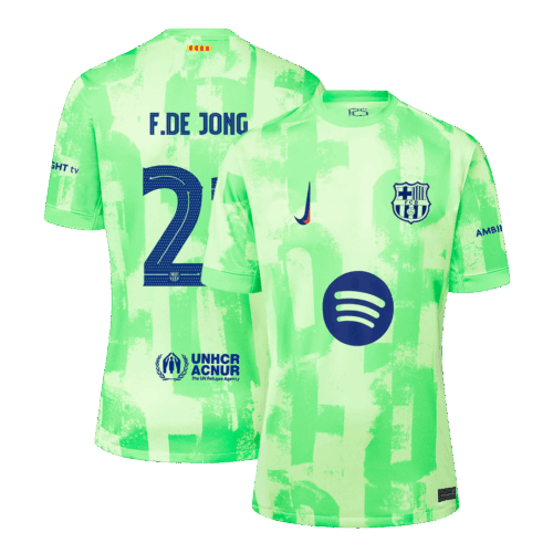 505867_1 バルセロナ F.DE JONG #21 サード アウェイ ユニフォーム 2024/25 - UCL(Spotify Logo Without Text)