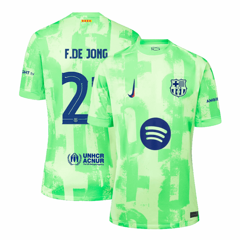 505867_1 バルセロナ F.DE JONG #21 サード アウェイ ユニフォーム 2024/25 - UCL(Spotify Logo Without Text)