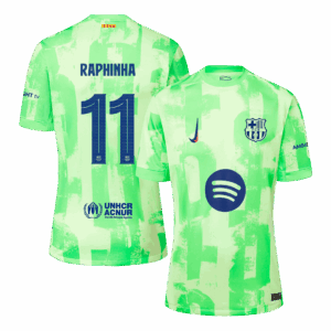 505908_1 バルセロナ RAPHINHA #11 サード アウェイ ユニフォーム 2024/25 - UCL(Spotify Logo Without Text)
