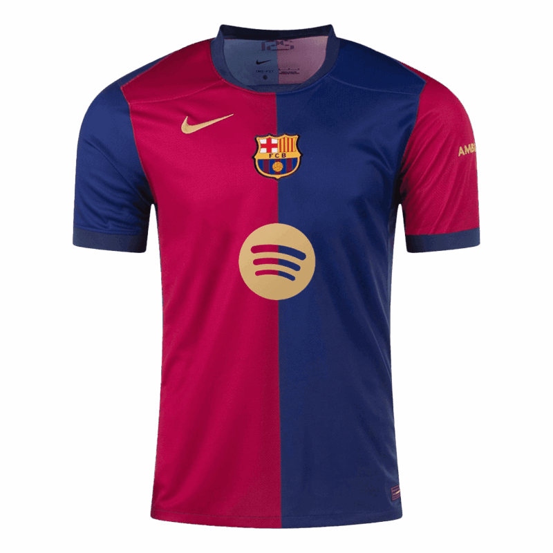 578710_2 バルセロナ RAPHINHA #11 ホーム サッカーユニフォーム 2024/25 - UCL Edition(Spotify Logo Without Text)