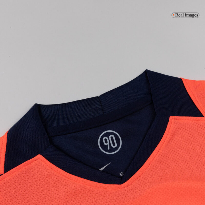 Kid's Barcelona Third Away Soccer Jersey Kit(Jersey+Shorts+Socks) 25/26 Orange