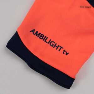 Kid's Barcelona Third Away Soccer Jersey Kit(Jersey+Shorts+Socks) 25/26 Orange