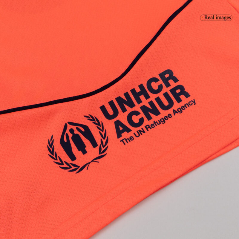 キッズ  バルセロナ サード  アウェイ サッカーユニフォーム キット 25/26 Orange