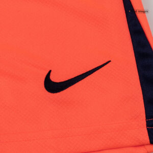 キッズ  バルセロナ サード  アウェイ サッカーユニフォーム キット 25/26 Orange