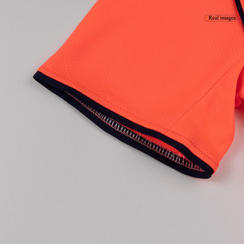 キッズ  バルセロナ サード  アウェイ サッカーユニフォーム キット 25/26 Orange