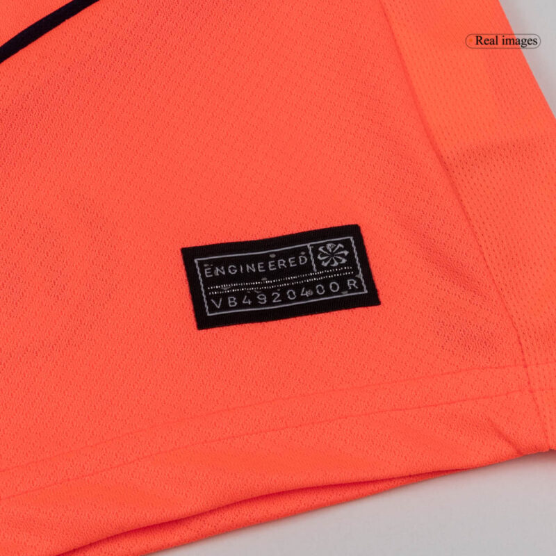 キッズ  バルセロナ サード  アウェイ サッカーユニフォーム キット 25/26 Orange