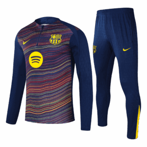 Kid's Barcelona Zipper Sweatshirt Kit(Top+Pants) 25/26 Colorful