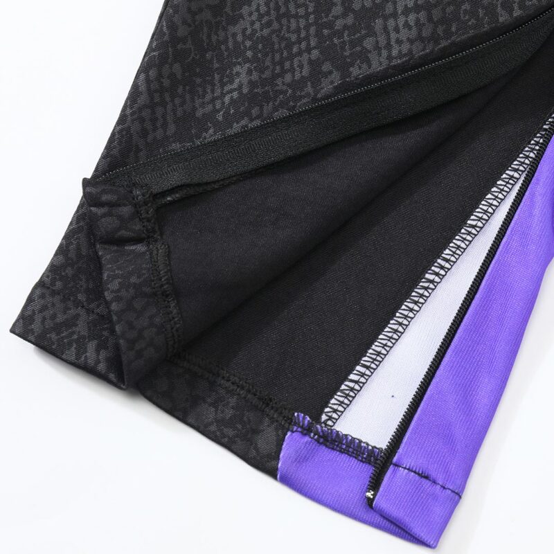 Kid's Barcelona Zipper Sweatshirt Kit(Top+Pants) 25/26 Black