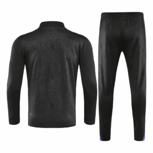 Kid's Barcelona Zipper Sweatshirt Kit(Top+Pants) 25/26 Black