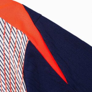 Kid's Barcelona Zipper Sweatshirt Kit(Top+Pants) 25/26 Black&Orange