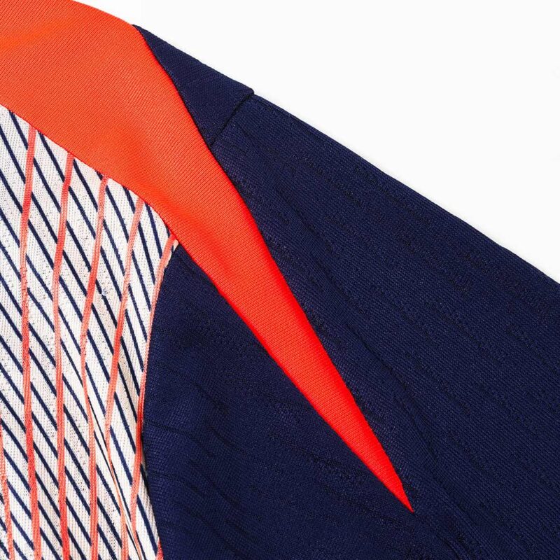 Kid's Barcelona Zipper Sweatshirt Kit(Top+Pants) 25/26 Black&Orange