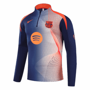 Kid's Barcelona Zipper Sweatshirt Kit(Top+Pants) 25/26 Black&Orange