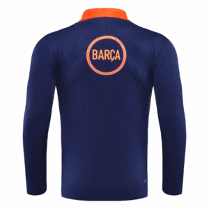 Kid's Barcelona Zipper Sweatshirt Kit(Top+Pants) 25/26 Black&Orange
